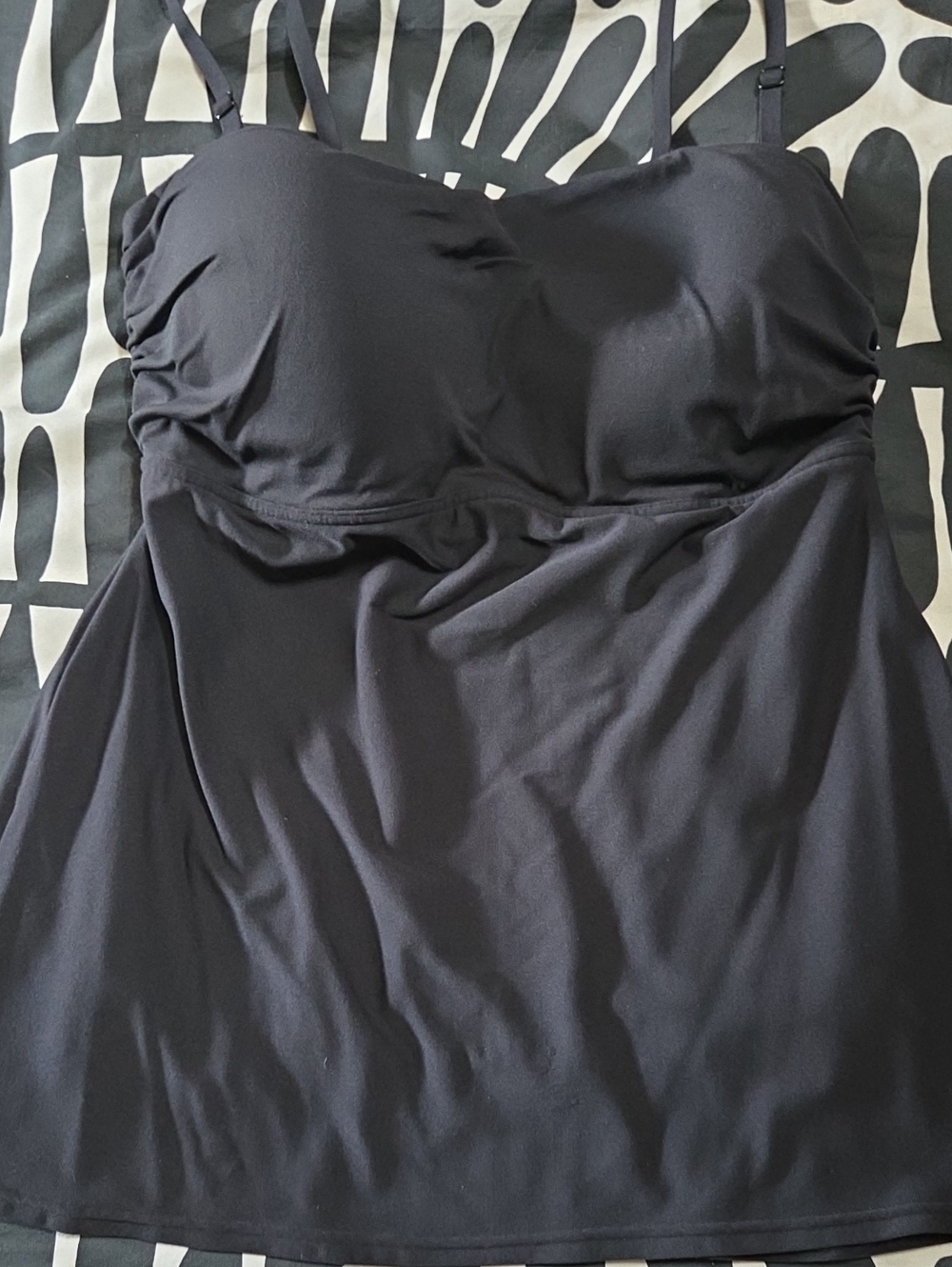 Versatile Flexees Black Bustier/Tank, Removable Straps!